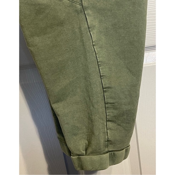 Anthropologie Army Green “Moss” Snap Waist Joggers NWT Size XLP - Picture 4 of 12